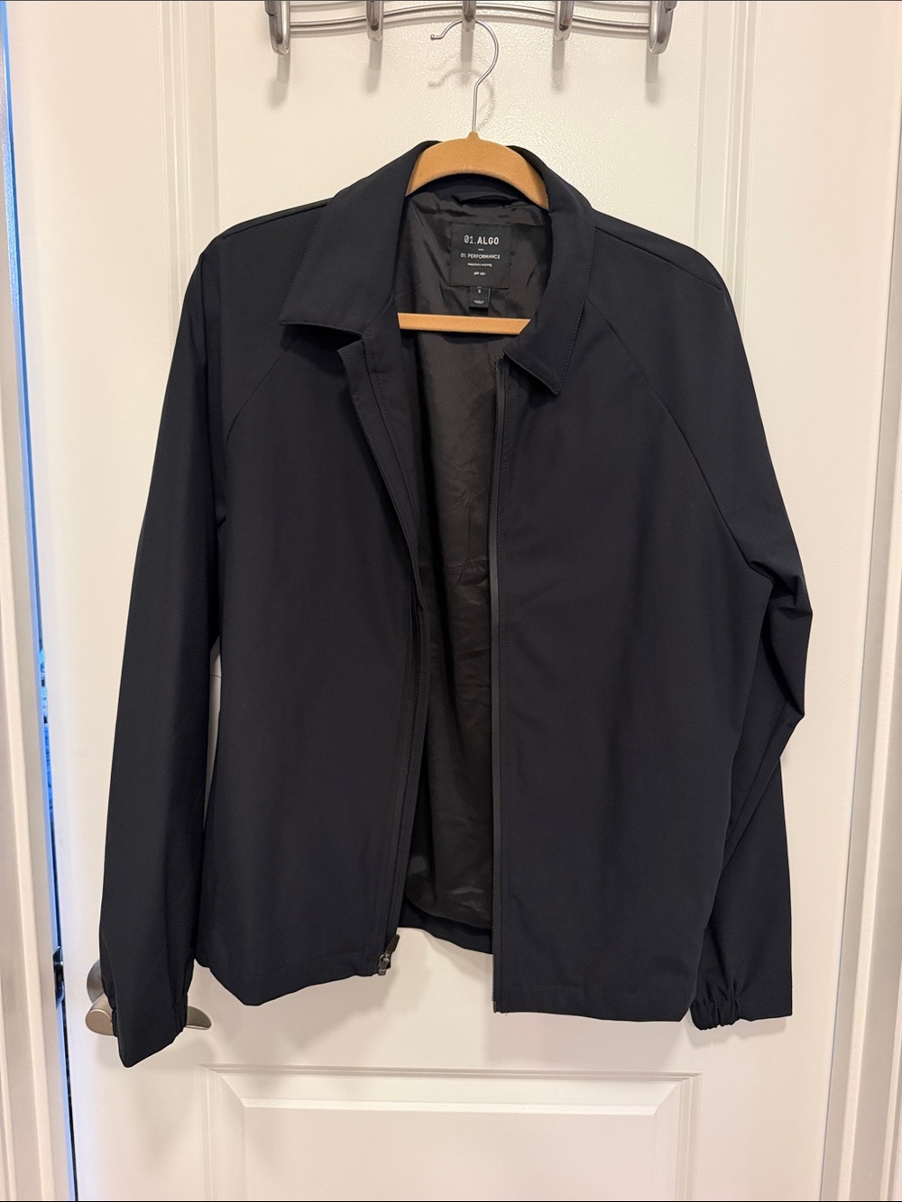 ALGO Men's Black Lightweight Shirt Jacket